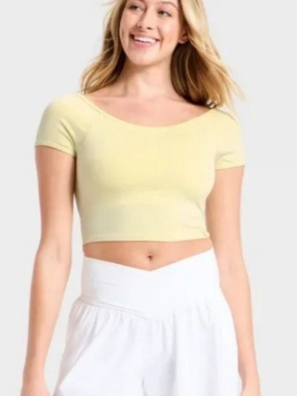 JoyLab seamless cropped tee size XXL